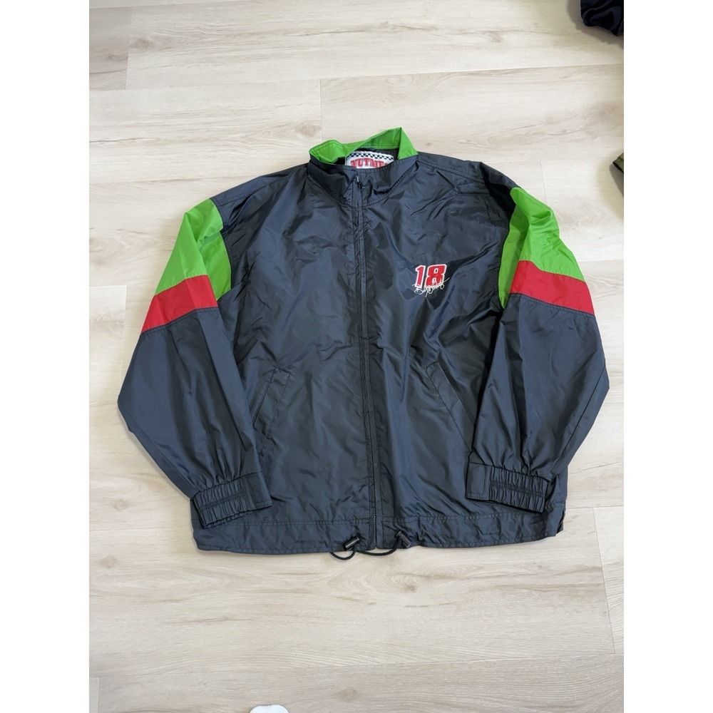Nutmeg NASCAR Officially Licensed Bobby Labonte Men's XL Full Zip Jacket Black